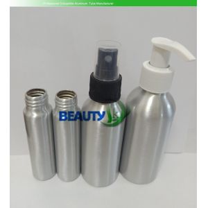 Custom Empty Cosmetic Perfume Bottles Aluminum Containers with Spray Pumps
