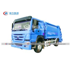 China Right Hand Driving HOWO 14m3 290HP Rear Loader Waste Management on sale