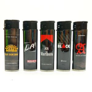 Disposable Dy-072 Customized Black Label Electronic Lighter for End Customers
