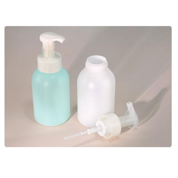 PE Mousse Pump Bottle 400ml / 13.53oz Pump Bottle Dispenser For Wash Facial Cleanser