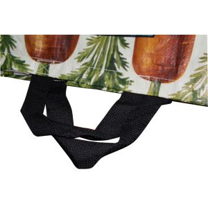 Graffiti PP Woven Shopping Bags Flower Pattern Matt Finish For Grocery