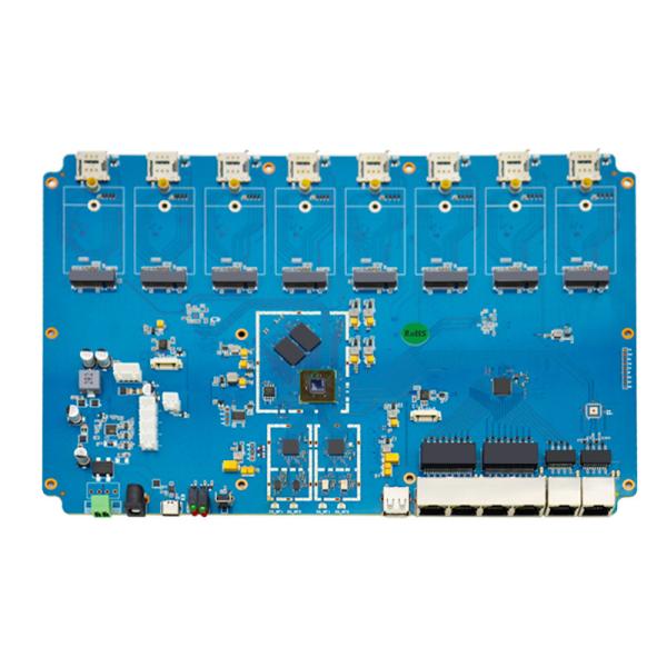 Quality X8 Gateway WiFi Router Circuit Board , 8 SIM Card Slot Router Controller PCBA wholesale