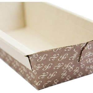 Disposable Kraft Paper Baking Loaf Pan Corrugated Mold Wood Pulp