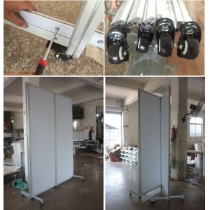 Wall panel with 360° hinges for for versatile portability in multiple workspaces