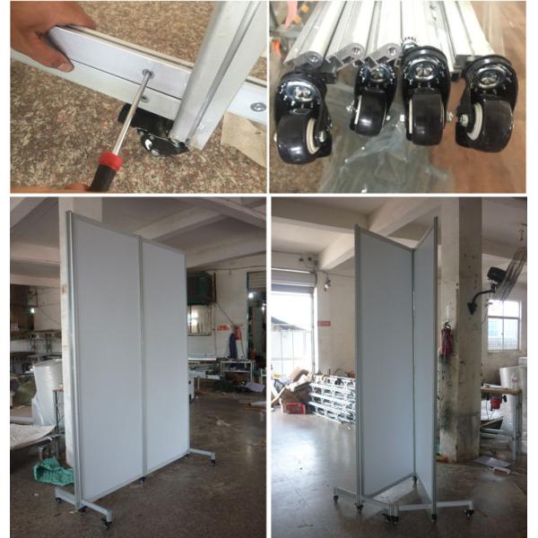 Wall panel with 360° hinges for for versatile portability in multiple workspaces