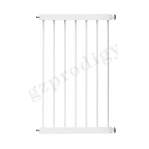 Multipurpose ABS Extendable Baby Metal Gate Width 17" Black White Color