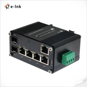 Industrial 4-Port 10/100/1000T 802.3bt 90W PoE + 1-Port 10/100/1000T + 2-Port