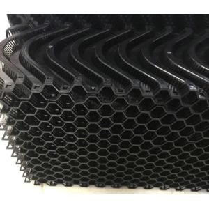PP Plate Cooling Tower Drift Eliminator Types Demister Pad Mist Eliminator Black