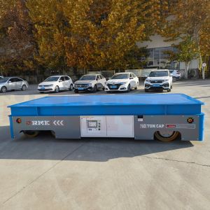 5 Tons Warehouses Trackless Transfer Trolley For Factory Floors