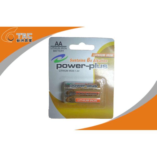 Primary Lithium Iron Battery LiFeS2 1.5V AA L91 Power Plus Brand for GPS