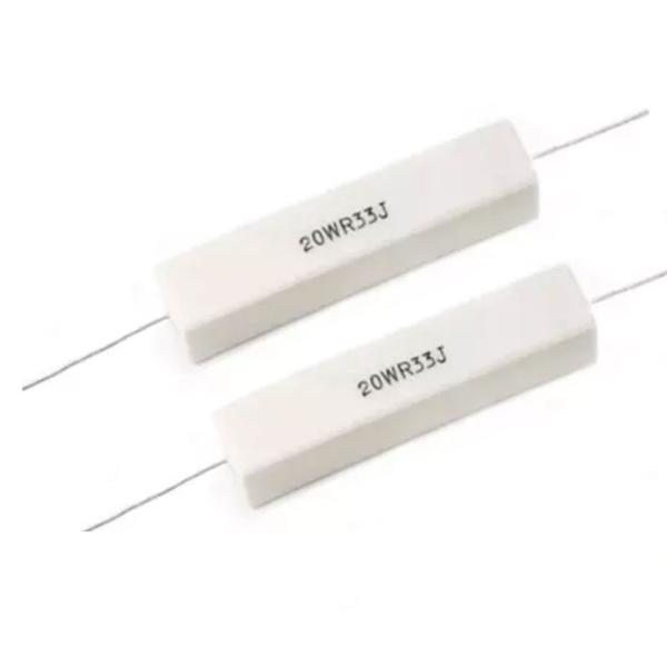 SQP Wirewound Ceramic Cement Resistor Axial Horizontal 20W 3.3Ω 33Ω 5%
