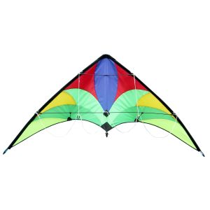 Cheap Splicing Pattern Delta Stunt Kite Fashion Style Nylon Fabric Material for sale