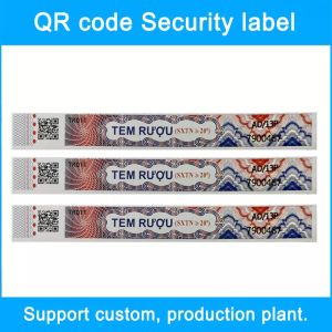 Anti Counterfeit Label with Silkscreen Offset and Digital Printing Options Customized