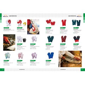 Reinforced Back LX22702 10G Red/Yellow White Polyester Knitted Safety Working