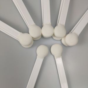 Large Width PP Handle White Foam Cleaning Swabs Lint Free