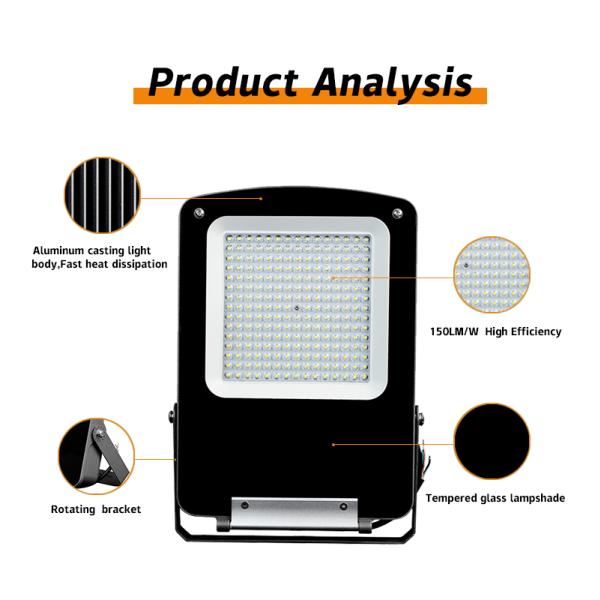 Power 12V LED Solar Flood Lights Outdoor 300W 1000W Warm White