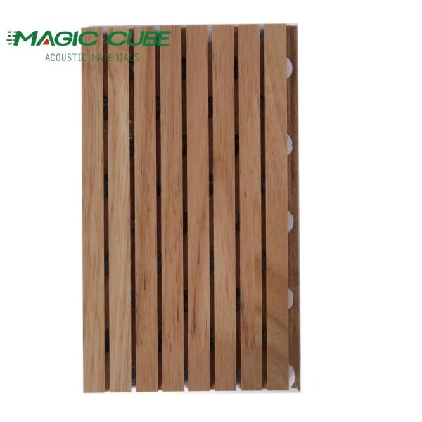 Quality Contemporary Design Style Wooden Grooved Acoustic Panels with Normal MDF Core Material wholesale