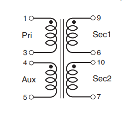POE21PR-33ED Ferrite Transformer Flyback and Forward Transformers