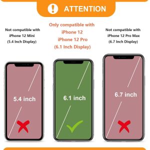 iPhone 12/12 Pro crossbody bag, RFID shielded PU leather strap bracket with card