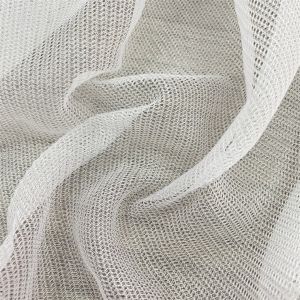 Shoe Polyester Mesh Fabric Knitted Woven 142-155cm Width Grey In Khaki