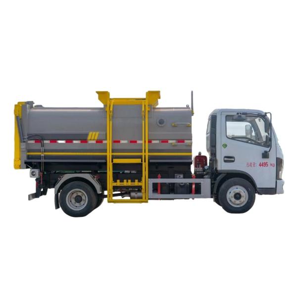 Quality 6.5cbm Dongfeng Domestic Waste Vehicle Kitchen Garbage Truck for Municipal Manual Transmission Euro 4 Emission Standard wholesale