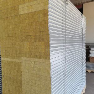 Mechanism Purification Color Steel Insulation Rock Wool Sandwich Board