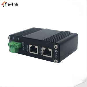 1000Mbps Gigabit High PoE Injector With 60W 802.3at Din Rail Installation 12