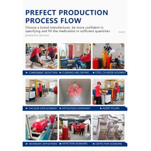 Pipe Line Fire Extinguishing System Safety With Ig541 Clean Gas Fire Extinguishe