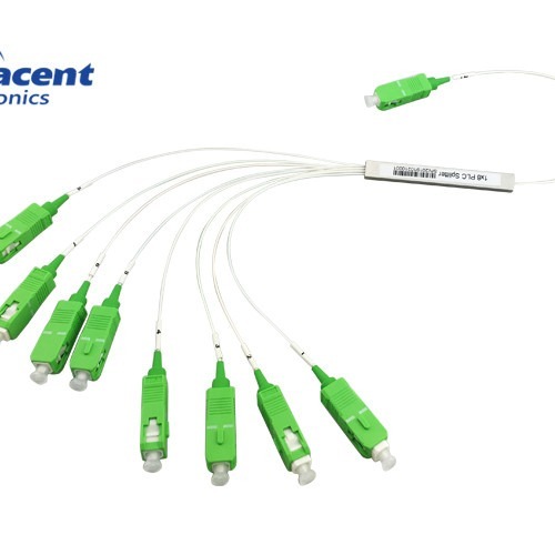 Quality FTTH FTTB FTTX Fiber Optic PLC Splitter 1x8 With SC APC Connector wholesale