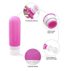 Compact Portable Silicone Travel Bottle with Food Grade Silicone and Leak Proof