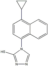 4-(4-Cyclopropylnaphthalen-1-yl)-4H-1,2,4-triazole-3-thiol(Lesinuard intermediat