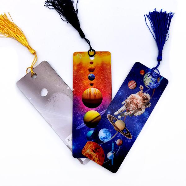 Customized 3D Lenticular Bookmark Astronaut Galaxy bookmark For Attention