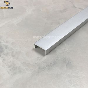 China 8mm*20mm*1mm U Channel Strip Aluminum Metal Edging Decoration on sale