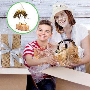 80g Kraft Paper Eco Friendly Honeycomb Paper Wrap Screen Printing