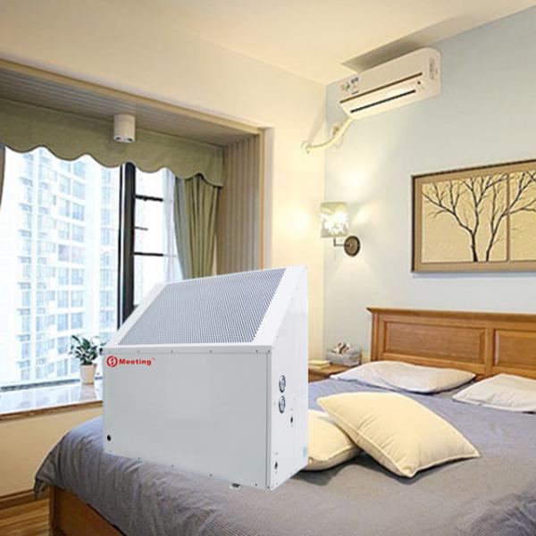 Meeting CE heat pump r410A apartment adopts air-to-water heat pump for heating and cooling