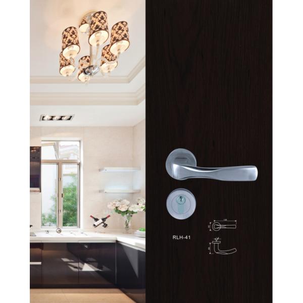 Stainless Steel Door Lever Lock Handle Hollow Plate Solid Interior