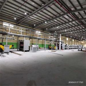 Uniform Speed Corrugated Cardboard Production Line ±1mm Cutting Accuracy 0.75KW