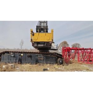 Red and Yellow Used Large Sy Crawler Crane 650 Tons Professional Construction