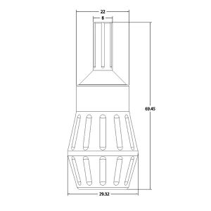 Rose Red 30MM Tattoo Machine Cartridge Grip Adjustable For Tattoo Artist