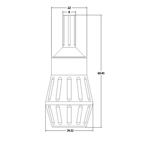 Red Aluminium Alloy Metal Tattoo Grips 29.32MM Size For Cartridges Needle