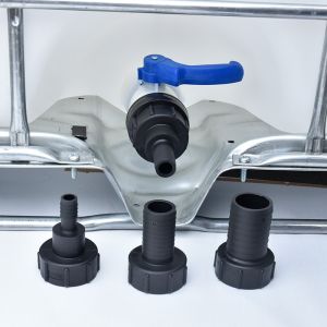 2" and 1.5" Adapters Pipes Fittings for Round Head Female Connection Connect IBC