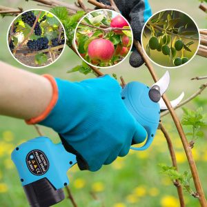 Portable Mini Electric Garden Shears Cordlell Pruning Branches Scissors With