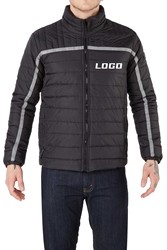 Warm Duck Down Puffer Jacket Dyed Embroidered Corduroy With Hood