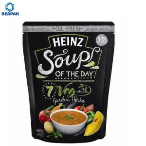 China Custom Printed Stand Up Zipper Microwavable Retort Pouches on sale