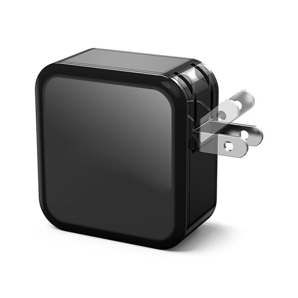 Dual port USB travel charger 5V 4.8A(each port 2.4A max) Black