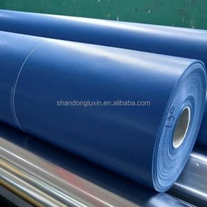 Customizable Size Blue PVC Tarpaulin Durable Material Width Max 2m for Covering