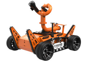 All-terrain Fire Fighting Robot Wheeled Crawler Swing Arm
