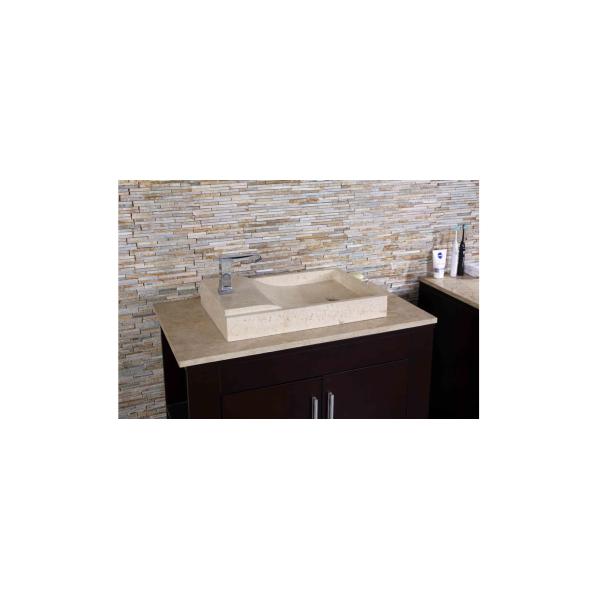 Predrilled Custom Bathroom Vanity Tops No Overflow Hole Bacteria Free Environmen