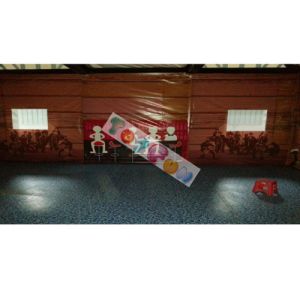 8m PVC Airtight Inflatable Event Tent , Foldable Portable Posts Bar Tent