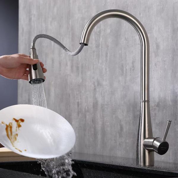 Quality Two Mode Sprayer Kitchen Bar Faucets SUS304 Stainless Steel Touch Control Taps wholesale